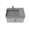 Castello Usa Amazon 30-inch Gray Left Vanity Set with Gray Top and Gold Handles CB-MC-30G-GLD-2056L-GR - alternate 4